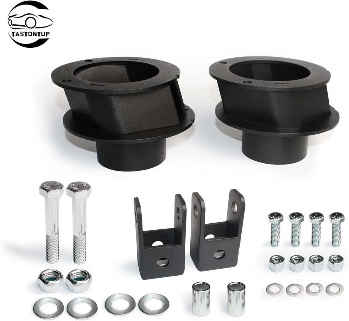 2.5" Front Leveling Lift Kit for Ram 2500 3500 4WD with Shock Relocation Brackets High-Strength Steel Suspension Lift Kit Pack of 2 R9655
