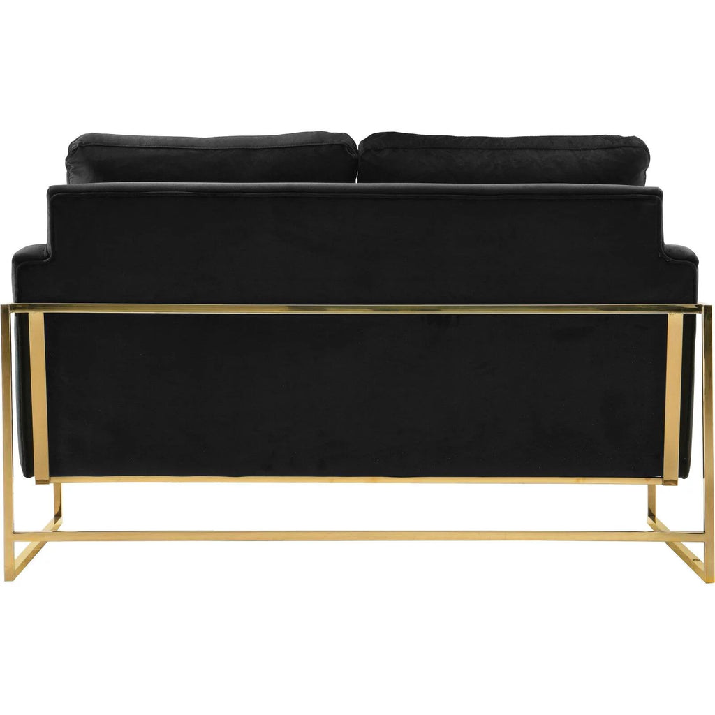 Navy Velvet Loveseat I45765