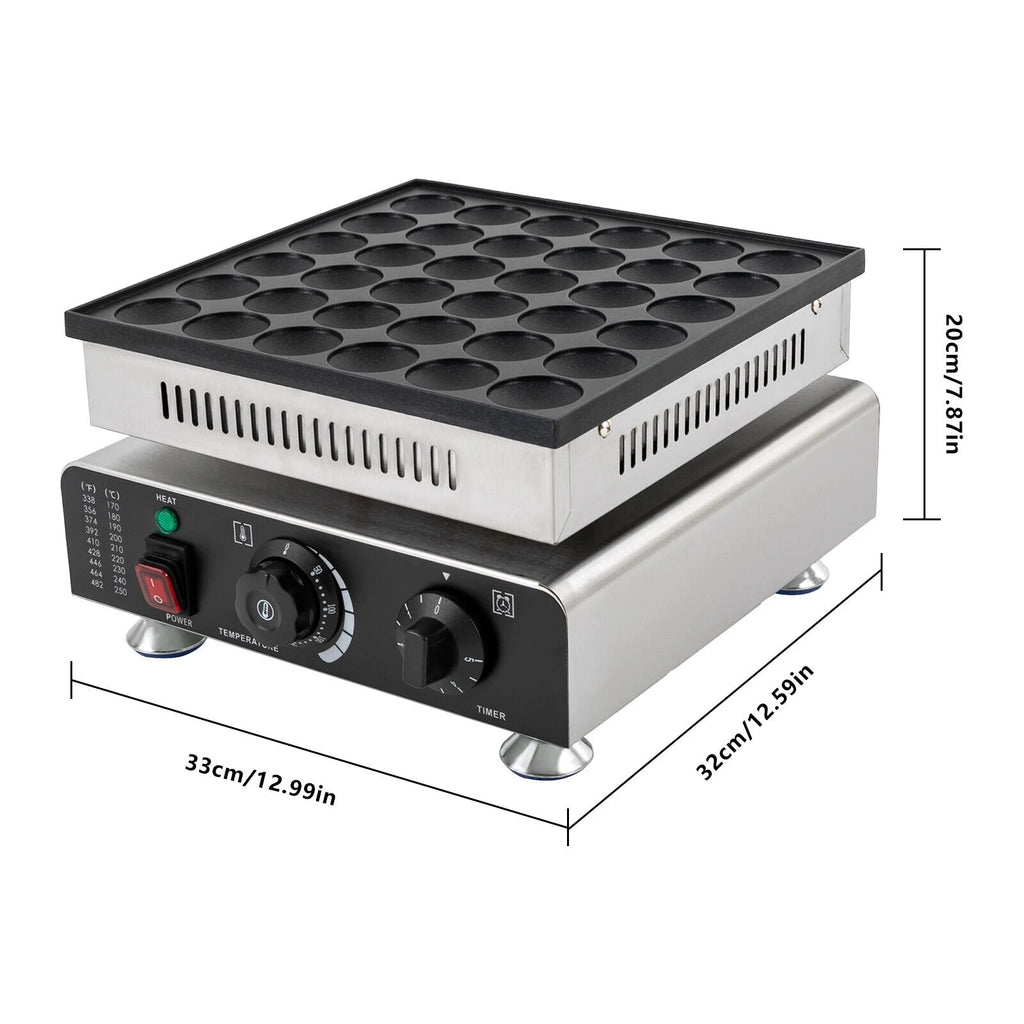 36 Holes Nonstick Electric Pancake Maker 900W 110V F273