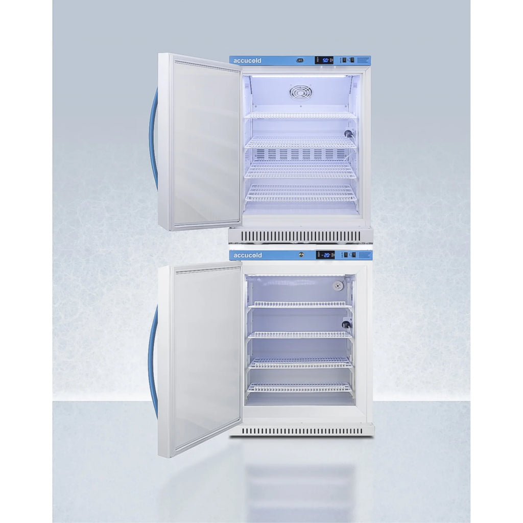 Pharma-Vac stacked vaccine refrigerator/freezer combination F475757