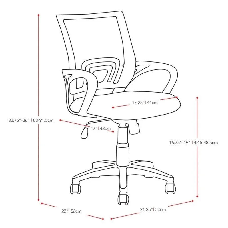 Teal Blue Mesh Fabric Swivel Office Chair M617723
