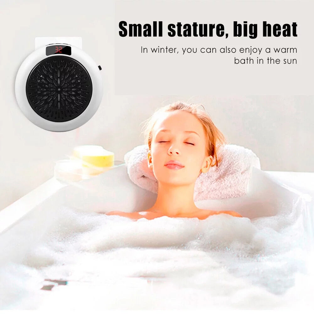 900W White Digital Thermostat Electric Heater H156