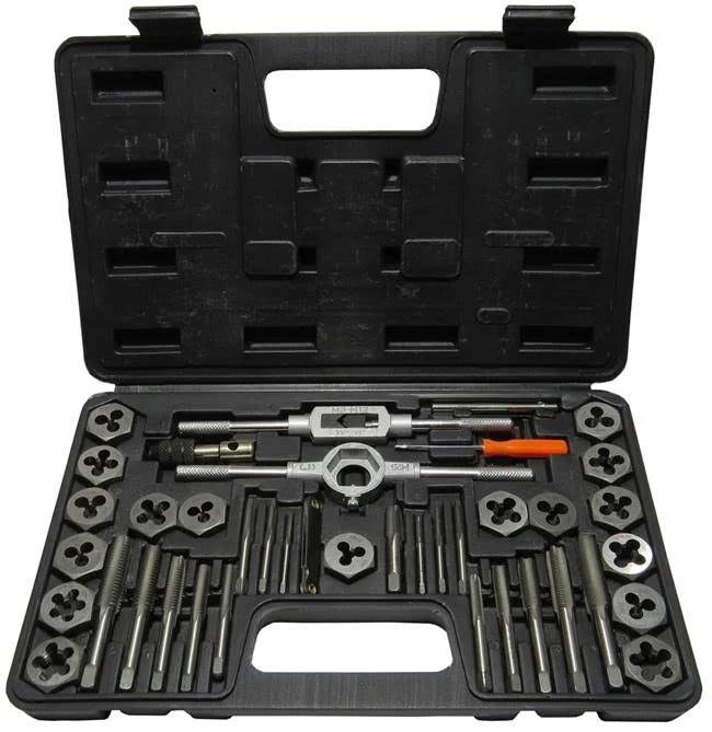 3.00mm - 12.00mm Carbon Steel Tap and Die Set with Hex Die E16570