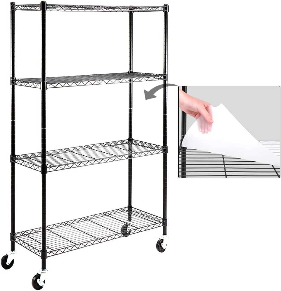 5-Shelf Adjustable Heavy Duty Carbon Steel Wire Shelving Unit S11857