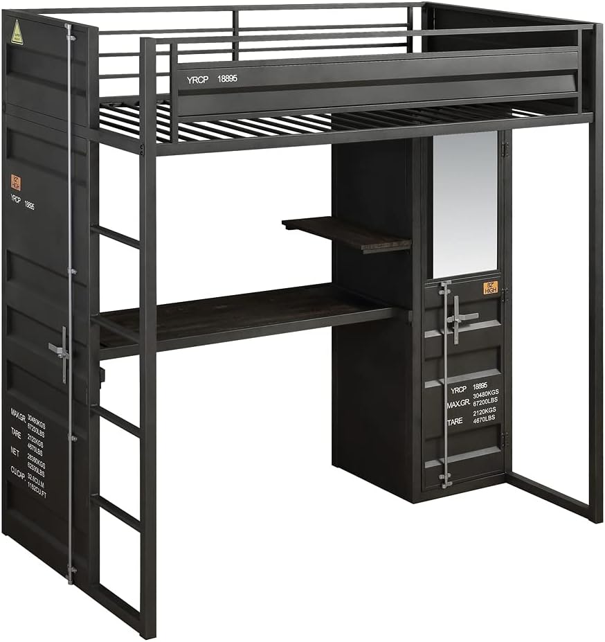 Cargo Bunk Bed Full/Full Red K2991