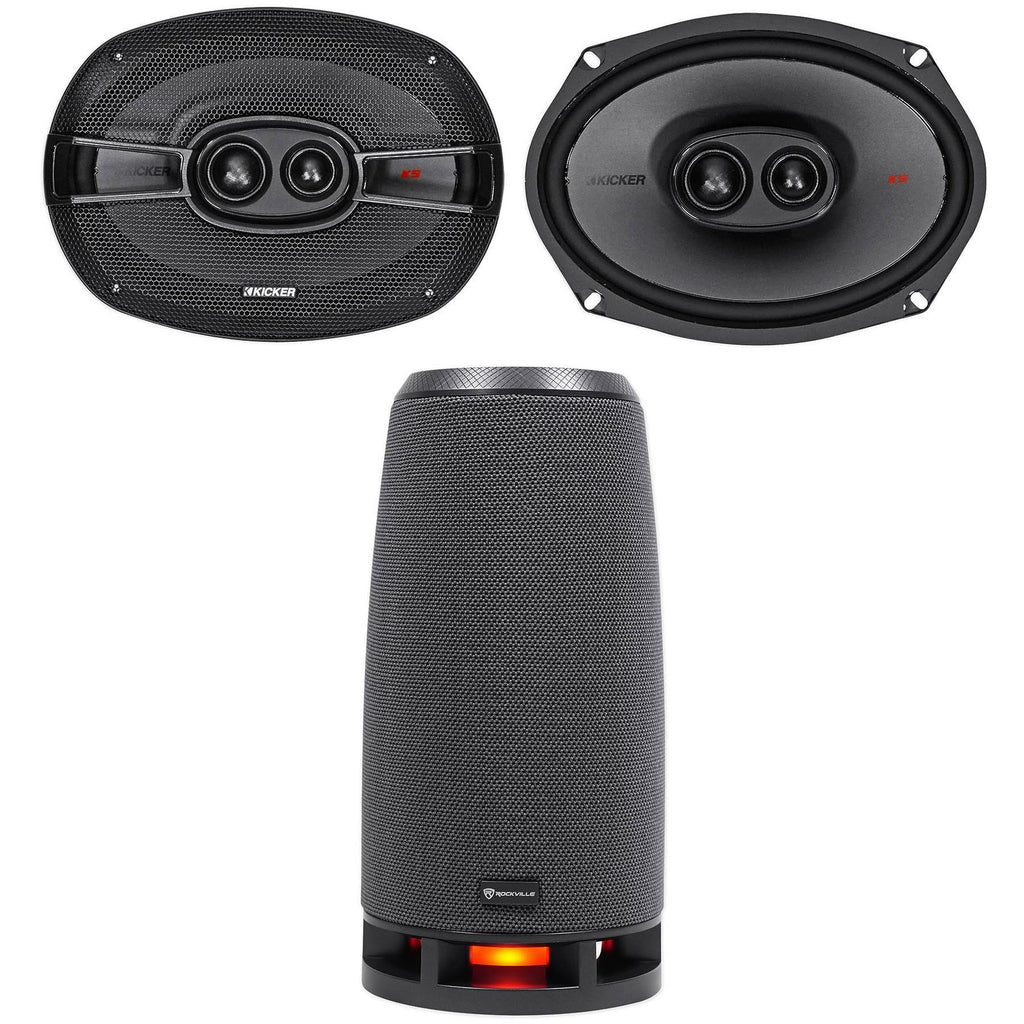 6x9 600 Watt 3-Way Car Audio Speakers U2342