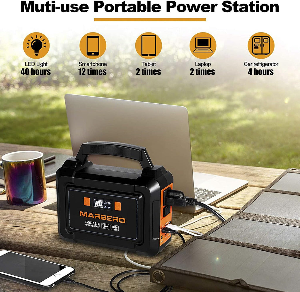 167Wh Portable Power Station with 110V AC Outlet Z256