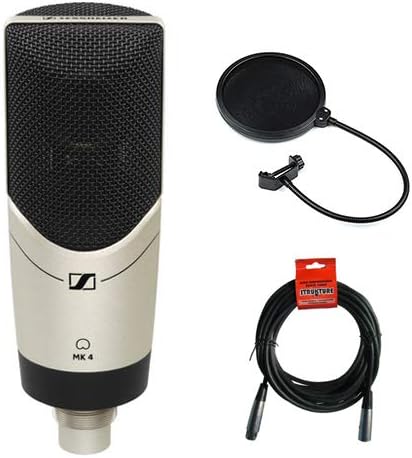 Condenser Microphone with Pop Filter and XLR to XLR Cable B912