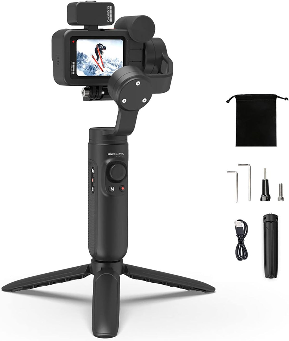 3-Axis Handheld Gimbal Stabilizer for Action Cameras E58037