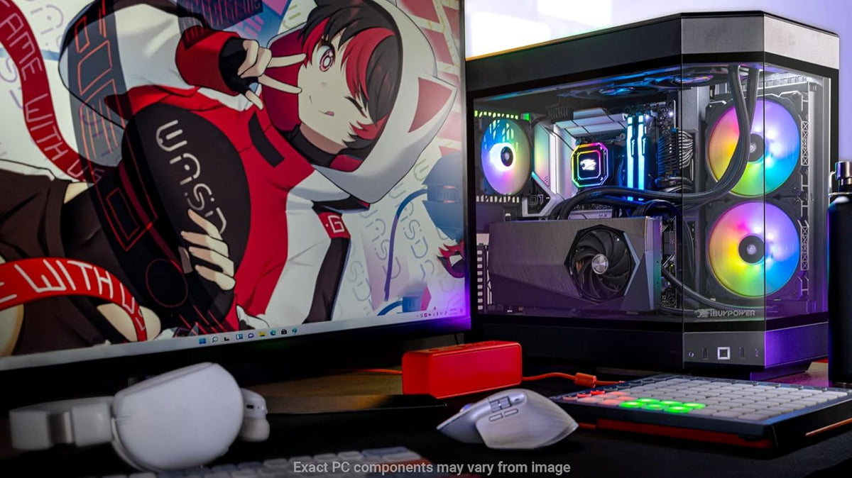 Black Gaming PC Desktop Intel Core i9 13900KF NVIDIA GeForce RTX 4070 12GB 32GB DDR5 1TB NVMe Windows 11 Home J7937