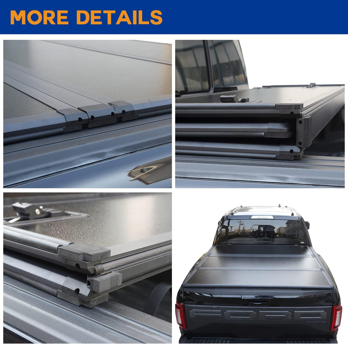 Hard Tri-Fold Truck Pickup Bed Cover for Ram 1500 2500 3500 D729