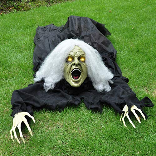 Zombie Halloween Decoration with Sound Effect & Lighted Eyes D112718