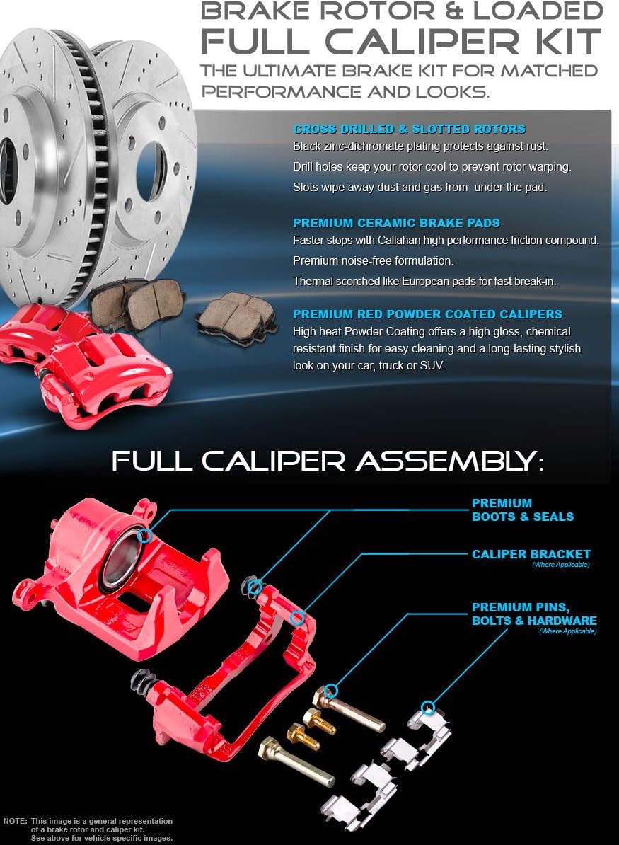 295.8 mm + 270 mm 5 Lug 4 Rotors + 8 Metallic Brake Pads G9336