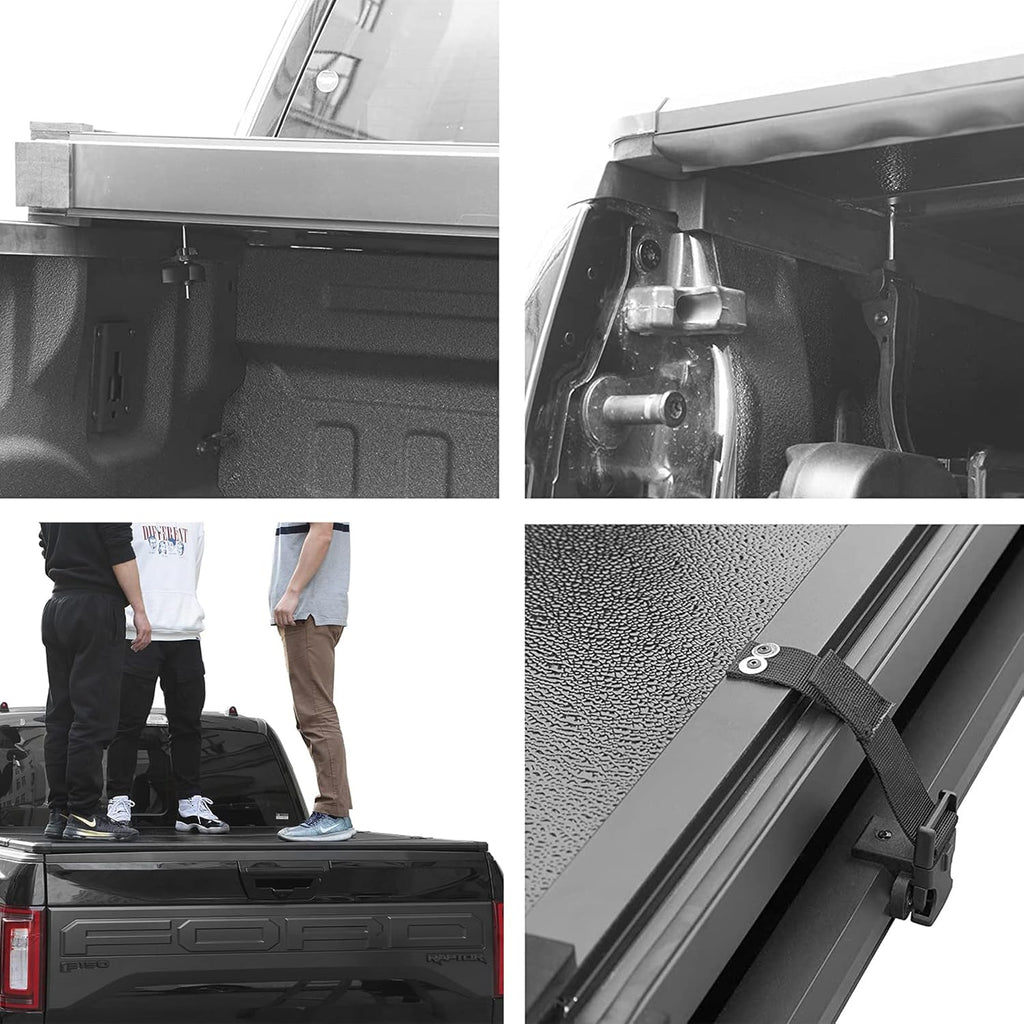 Hard Tri-Fold Truck Pickup Bed Cover for Ram 1500 2500 3500 D729