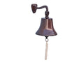 Antique Copper Hanging Ships Bell P954