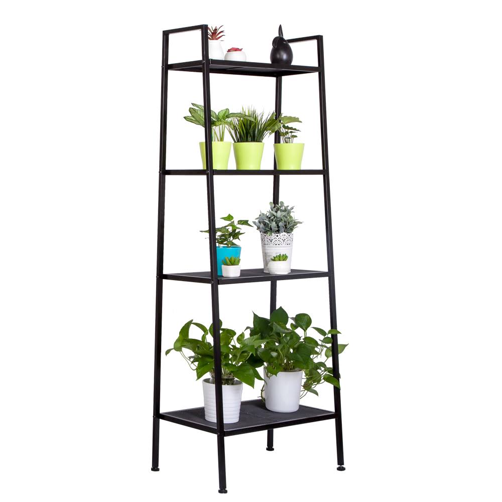 4 Tier Leaning Ladder Shelf Bookcase H46402