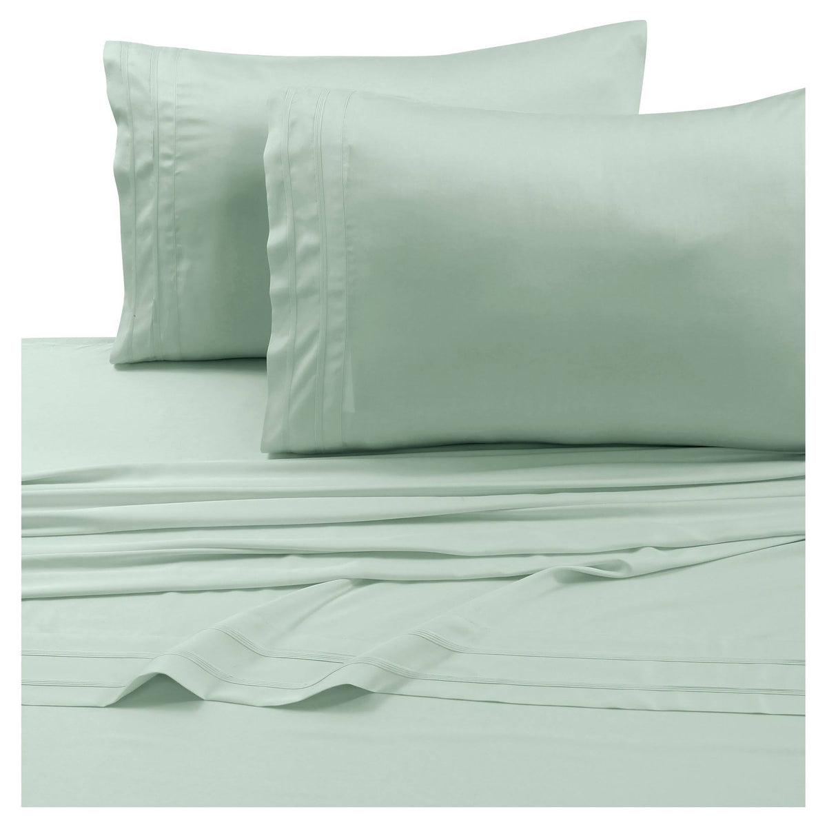 Queen Sage Green Rayon from Bamboo Deep Pocket Bed Sheet Set A214
