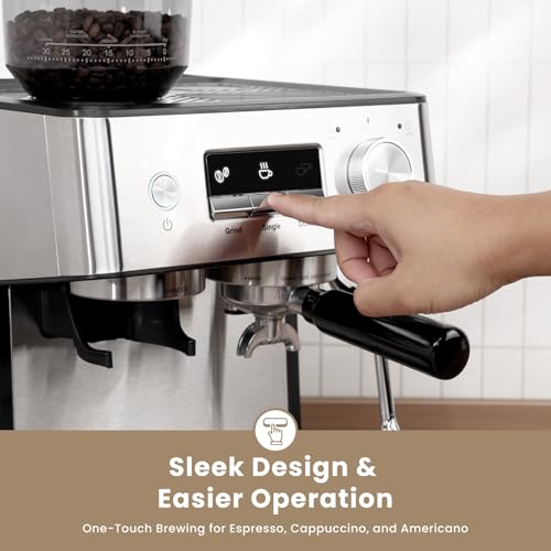 20 Bar Espresso Machine with Grinder & Milk Frother K554285