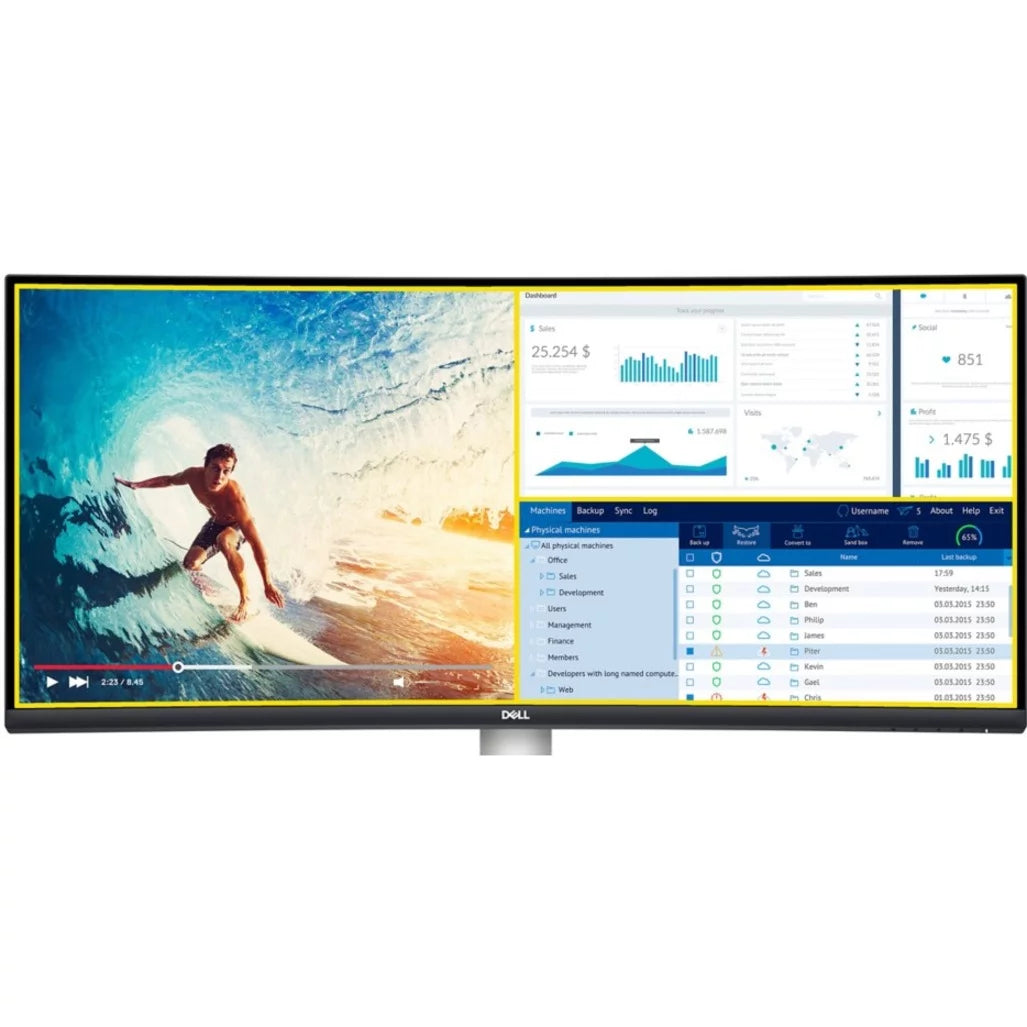 34" Curved Screen LCD Monitor C1123