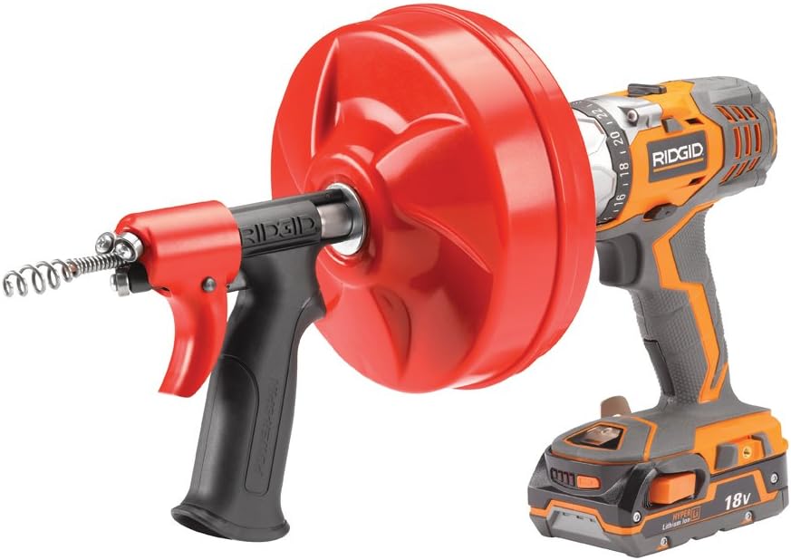 Power Spin Drain Cleaner Cable and Bulb Drain Auger P49875