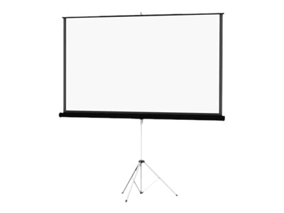 Black Carpeted Matte White Projector Screen L3864