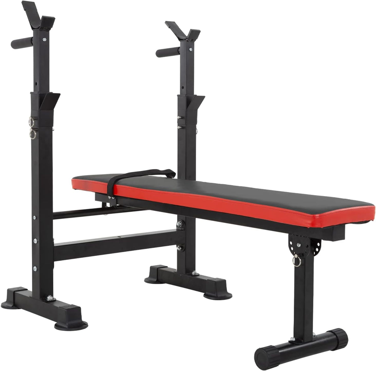 Adjustable Weight Bench with Barbell Rack X4161