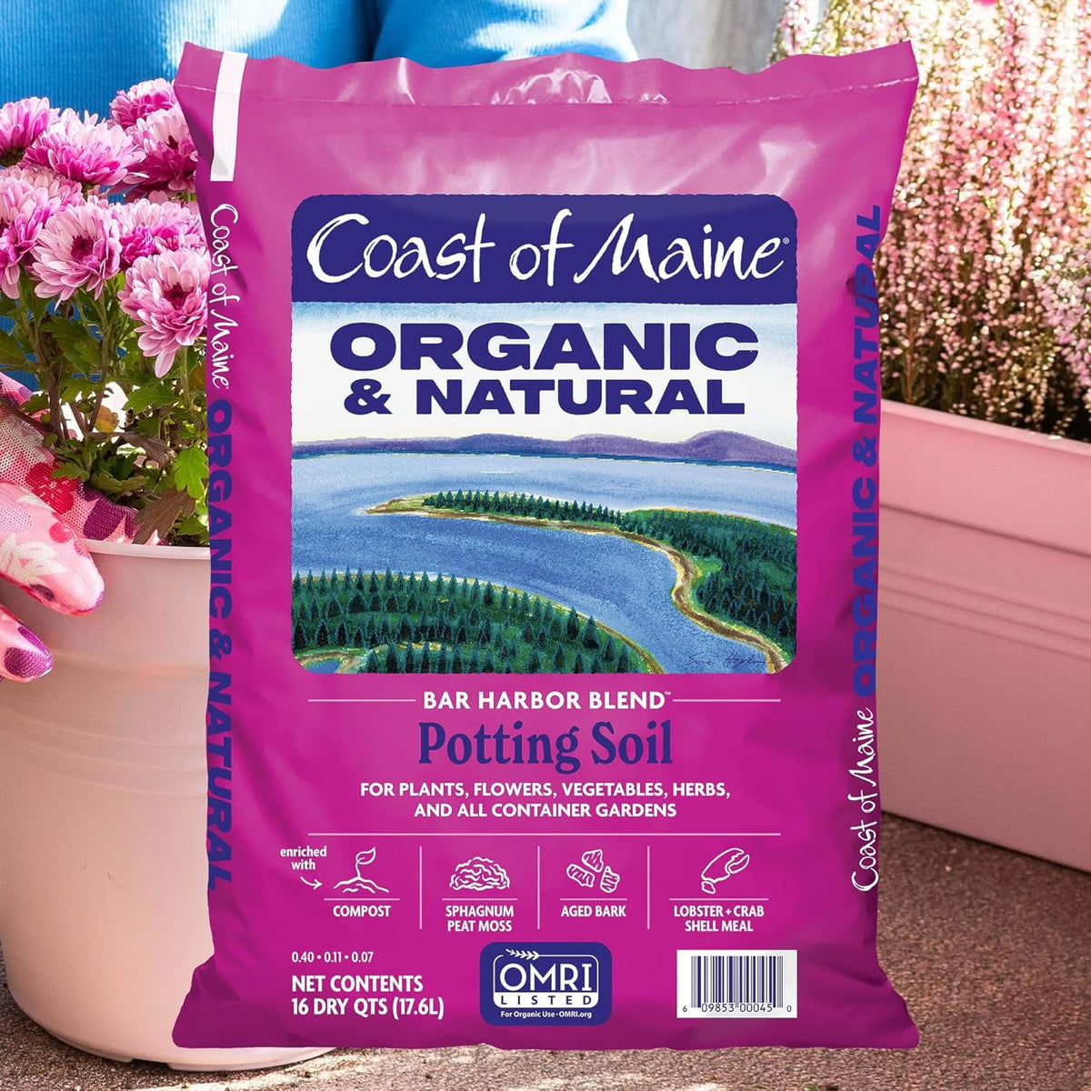 16qt Organic Natural Potting Soil T944734