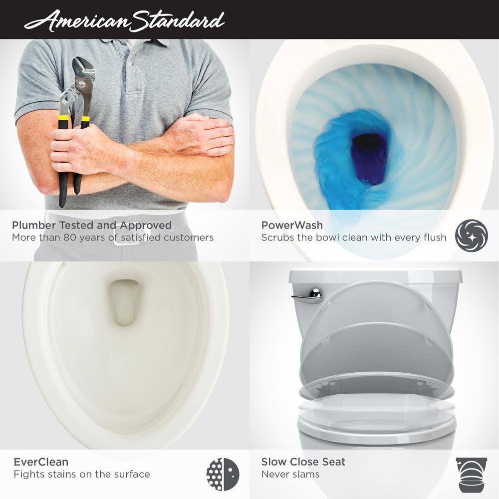 White Tall Height 2-Piece 1.28 GPF Single Flush Elongated Toilet with Seat B5629