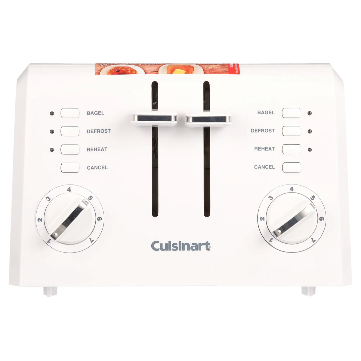 4 Slice Compact Plastic Toaster V49797