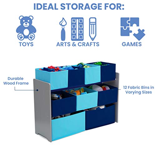 White/Pink Toy Organizer with Storage Bins H958856