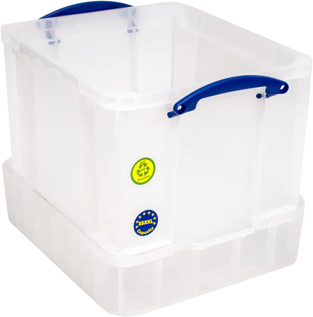 35 Litre Plastic Storage Box with Lid and Trays H172