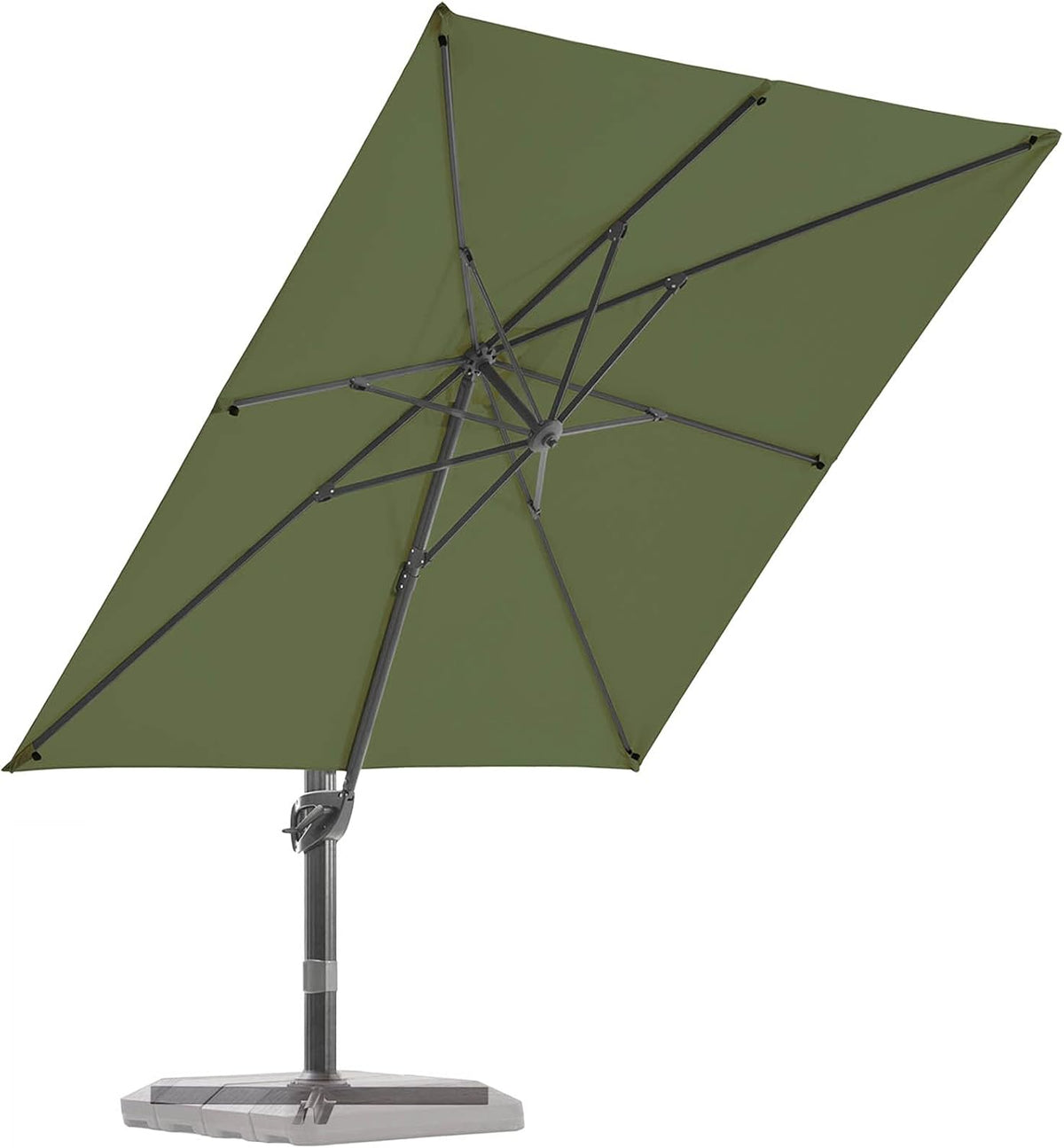 9x9 FT Aluminum Cantilever Patio Umbrella with Cross Base G238213