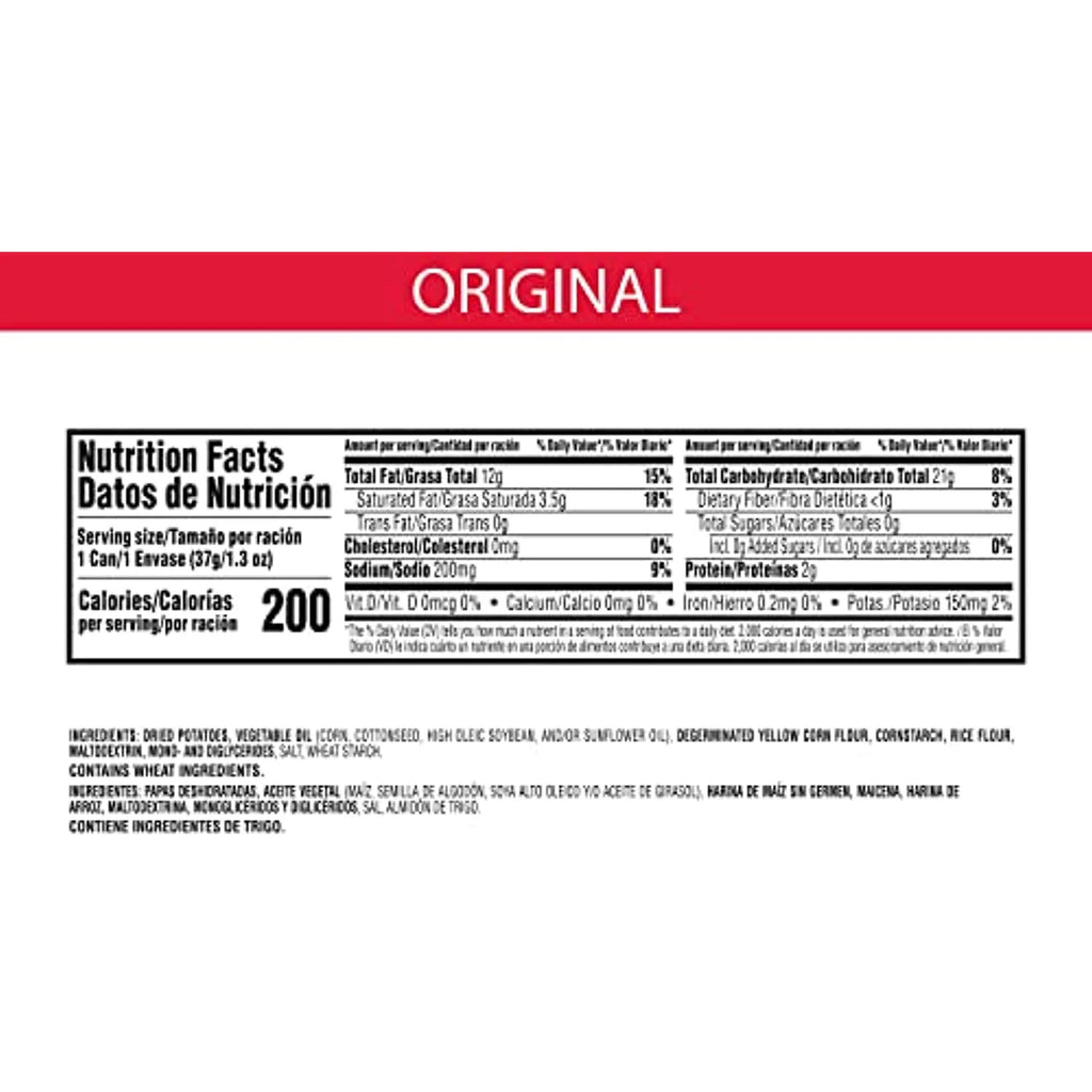 The Original Potato Crisps 1.3 Oz Pack Of 12 E7050