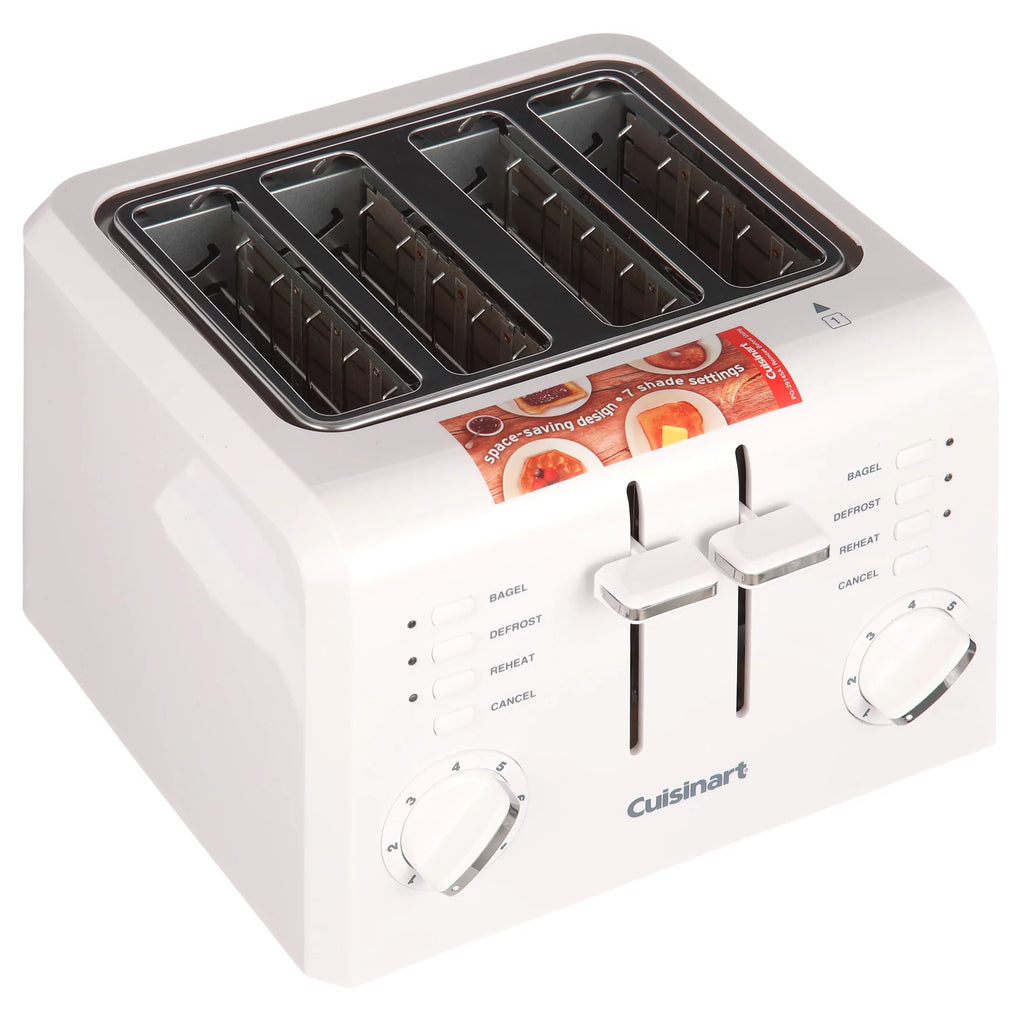 4 Slice Compact Plastic Toaster V49797
