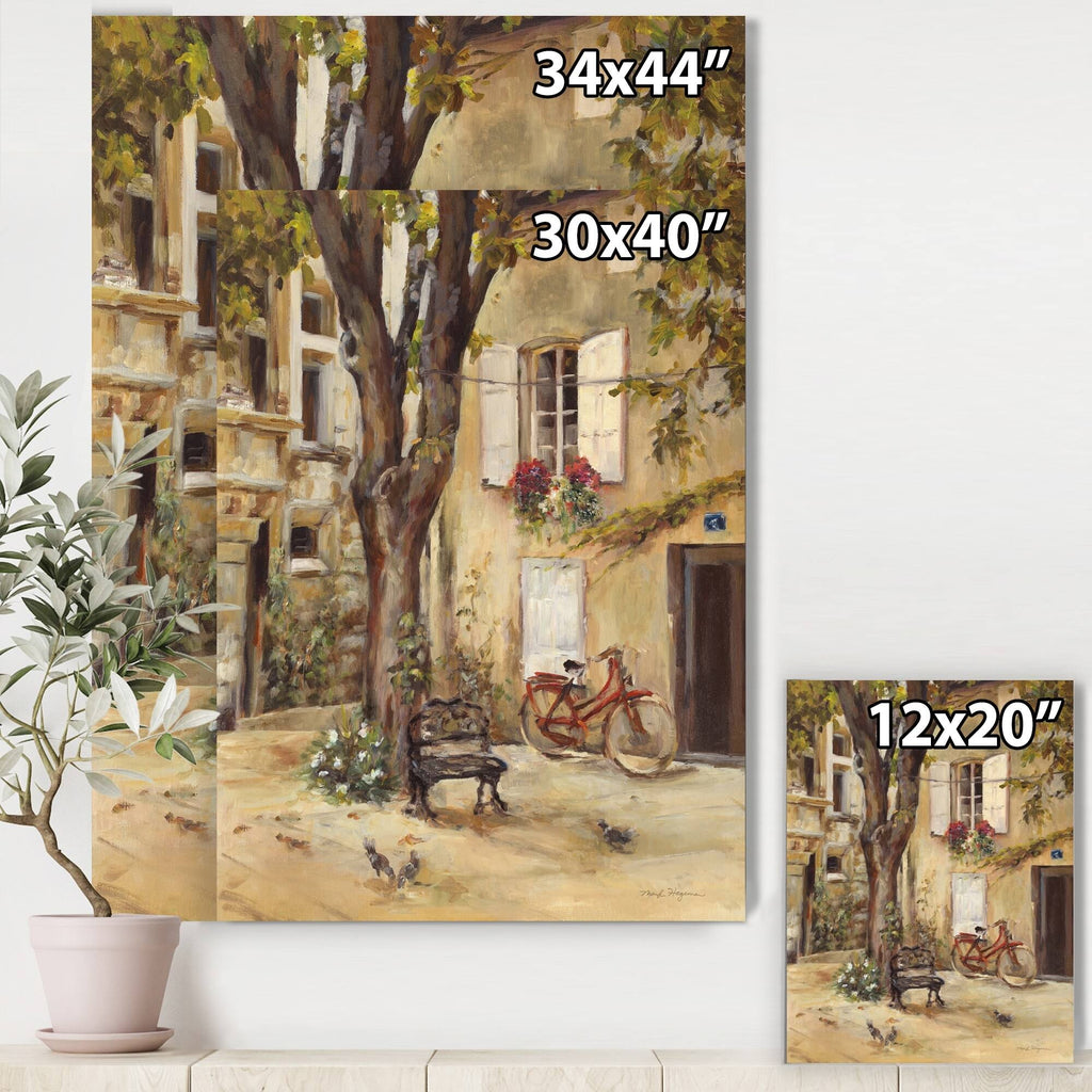 French Country Canvas Artwork Print Grey 44 in. Wide x 34 in. High B272918