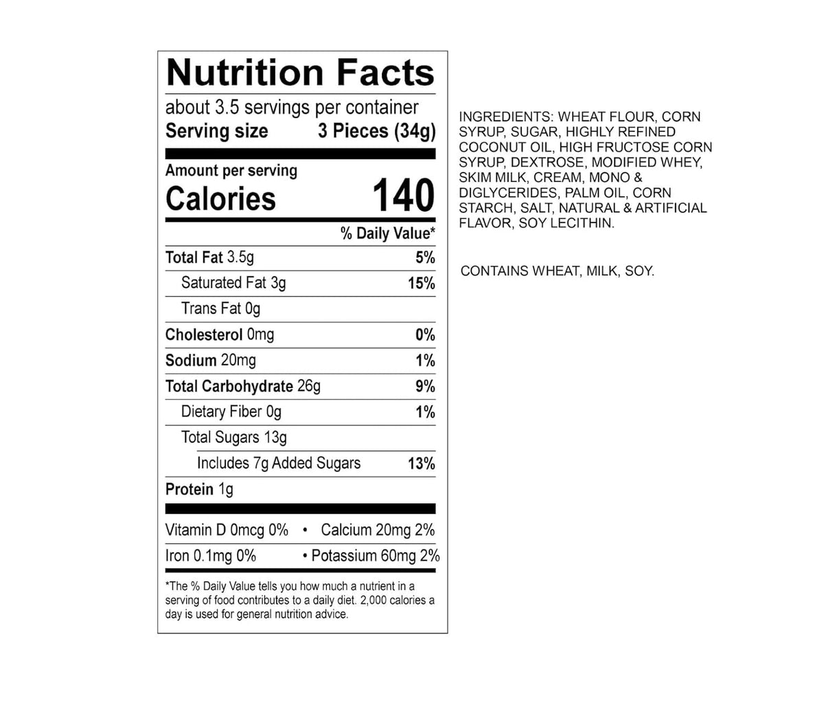 Caramel Creams, Cow Tales Minis, Peanut Free Candy O516744
