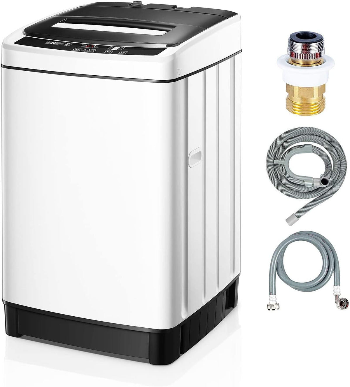 Portable Top Load Washing Machine 1.5 Cu.Ft 11lbs Capacity 8 Programs 10 Water Levels Z826077