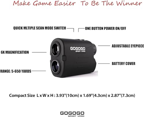 Laser Golf Rangefinder with 6X Magnification X35218