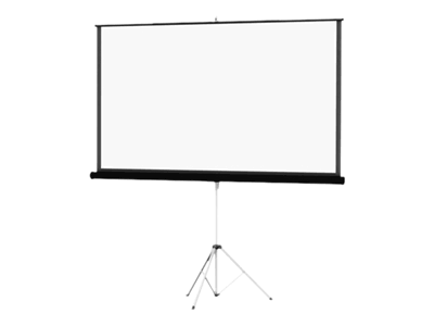 Black Carpeted Matte White Projector Screen L3864