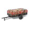Heavy Duty Steel Dump Cart Utility Trailer, 1500 lbs 15 Cubic Feet with Removable Sides R3076
