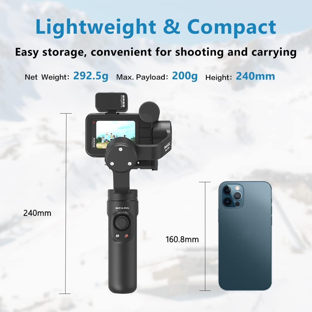 3-Axis Handheld Gimbal Stabilizer for Action Cameras E58037
