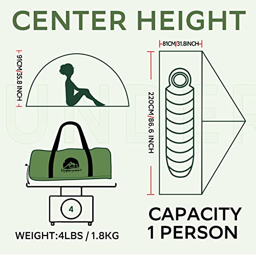 Lightweight 4-Season Waterproof Backpacking Tent for One Person F17843