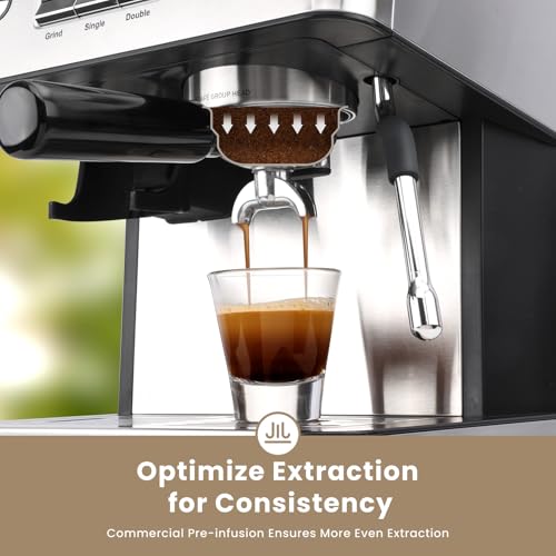 20 Bar Espresso Machine with Grinder & Milk Frother K554285