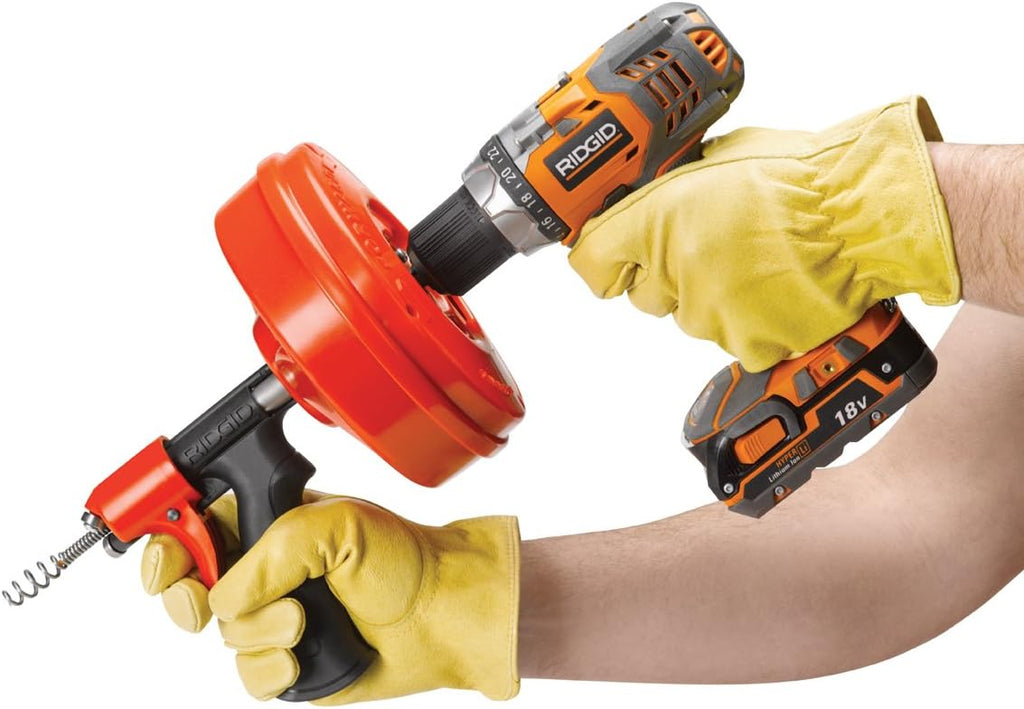 Power Spin Drain Cleaner Cable and Bulb Drain Auger P49875