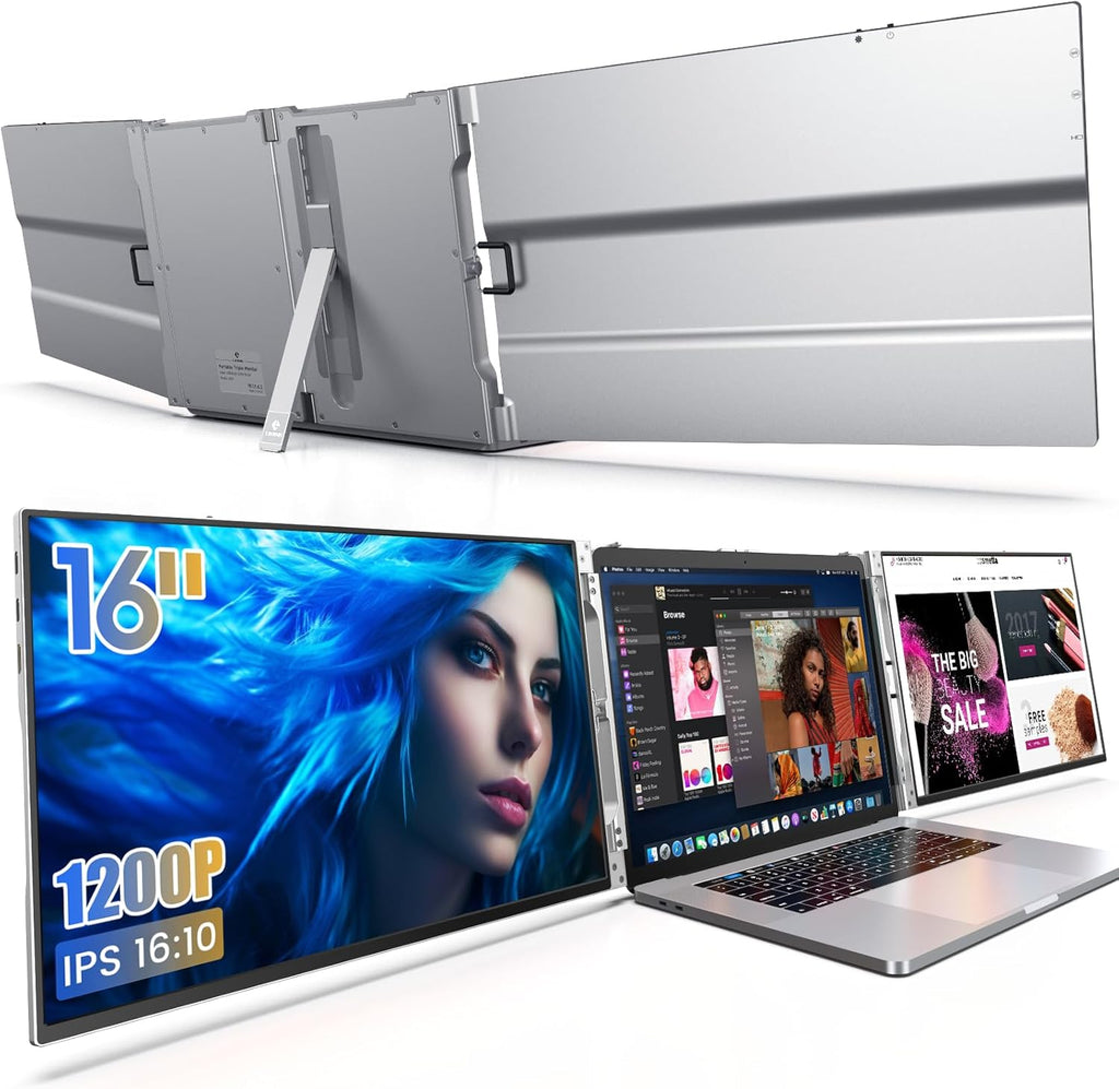 Portable Triple Monitor for Laptop K654