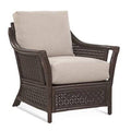 Black Blue and Cream Stripe Wide Armchair R187610