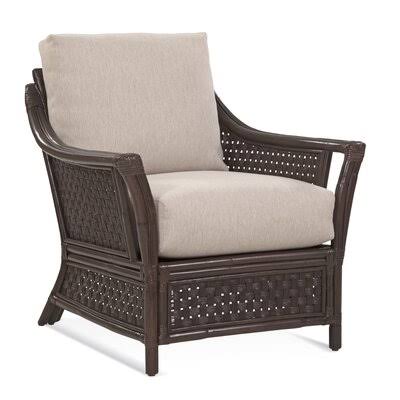 Black Blue and Cream Stripe Wide Armchair R187610