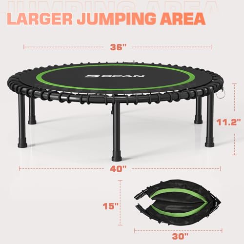 40" Fitness Trampoline with Durable Bungees N21406