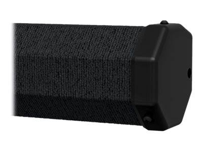 Black Carpeted Matte White Projector Screen L3864