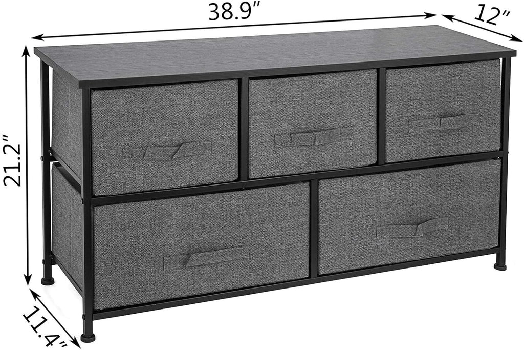 5 Drawer Steel Frame Fabric Storage Organizer R268